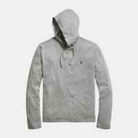 POLO RALPH LAUREN拉夫劳伦纯棉长袖T恤男小马标薄款休闲连帽卫衣 浅灰色 M