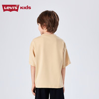 Levi's【凉感透气】李维斯儿童男童短袖T恤2025夏季运动上衣女 狩猎卡其 140 /68 【身高128-140cm】