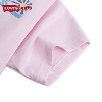 Levi's【凉感透气】李维斯儿童男童短袖T恤2025夏季运动上衣女 幻粉色 110 /52 【身高98-104cm】