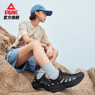 匹克【吴磊同款】采风凉鞋透气防滑跑步鞋户外耐磨徒步登山鞋子女 全黑 40