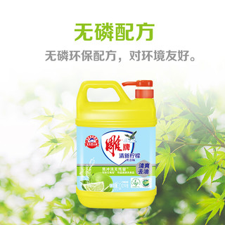 雕牌洗洁精 清新柠檬 洗涤灵 食品可用 洗碗液洗洁剂餐洗净蔬果餐具净 【2.4斤】1.1kg*1瓶