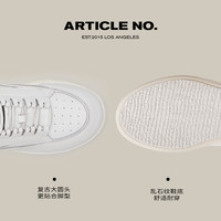 【小白鞋】ARTICLE NO.美式厚底小白鞋增高汉堡鞋百搭 白/绿 38