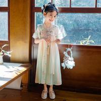 【中国风】女童汉服连衣裙夏季儿童襦裙古风仙气女孩刺绣裙子