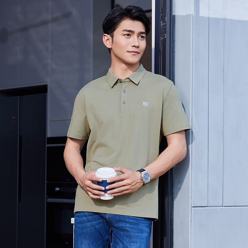  laxdn/莱克斯顿 防卷边衣领 男士POLO衫
