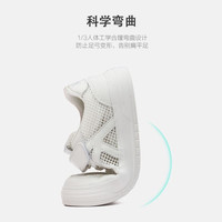 Kappa Kids卡帕童鞋儿童运动鞋男童网面透气小白鞋夏季轻便防滑软底板鞋 米白 31 /内长20cm适合脚长19cm