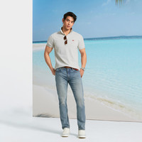 Levi's 冰酷系列牛仔裤男凉感防晒美式复古502锥型牛仔裤夏薄款 蓝色