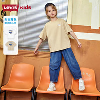 Levi's李维斯童装儿童T恤男童短袖2025夏季透气小汽车短袖 狩猎卡其 150 /72 【身高140-152cm】