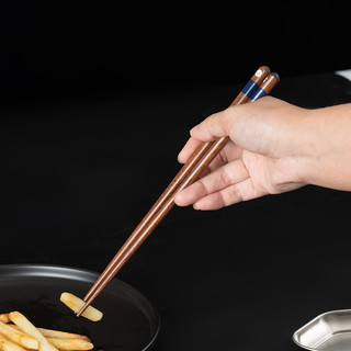 onlycook日式筷子套装家用木筷子木头餐具木质一人一筷专人 5双装