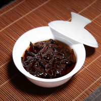 花小茵普洱茶云南特产普洱茶大树茶熟茶饼勐海熟茶357g 品质单饼357g