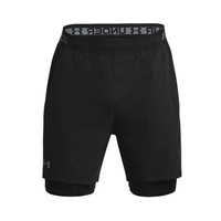 安德玛(Under Armour) Vanish男子二合一梭织训练跑步健身运动短裤 1373764-002 XL