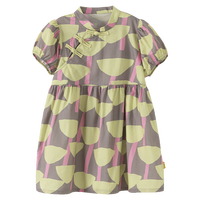 papa爬爬夏儿童裙子宝宝国风天丝旗袍连衣裙女童洋气时髦百搭高级裙子 不被定义 110 cm