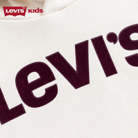 Levi's李维斯童装春秋儿童连帽卫衣男女童复古休闲上衣 糖果白 110 /56 【身高104-110cm】