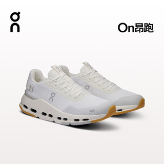 On昂跑 Cloudnova Form 2 男款休闲运动鞋 White/Ivory白色/象牙白 42