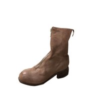 GUIDI PL2 女士 马皮后置拉链短靴 301361