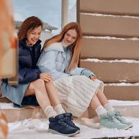Skechers斯凯奇春夏面包靴女鞋春季厚底增高休闲户外舒适耐磨靴子