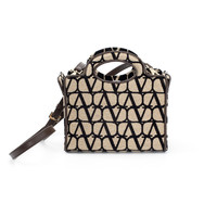 RED VALENTINO VALENTINO 24秋冬新款女士字母logo手提单肩包银泰百货精品301574