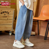 Levi's李维斯儿童牛仔裤童装长裤2025夏季男女童运动透气裤子 休闲蓝 110 /53 【身高104-110cm】