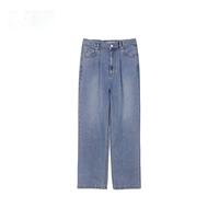 SJYP 新款女士茧型棉质直筒休闲水洗牛仔裤银泰百货精品 301574