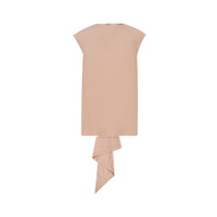 Tibi 春夏舒适时尚休闲设计感纯色极简女士圆领短袖上衣