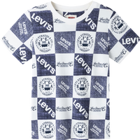 Levi's李维斯童装夏季新款儿童棋盘格短袖T恤男童潮流圆领上衣   【建议身高116-122cm】