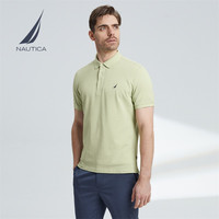 诺帝卡(NAUTICA)男装夏季款无忧搭休闲纯棉亲肤透气轻商务短袖POLO男KE2203 31S浅绿色(222) S