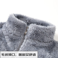 BoBDoG巴布豆儿童外套秋冬新款男童北极绒保暖女童立领防风加绒舒适冬装中大童