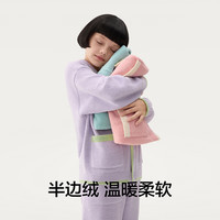 蕉内 500E儿童半边绒睡衣套装 锎-浅苍绿 120cm