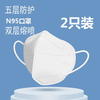 abay N95口罩 N95口罩(2只装)