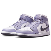 NIKE耐克男子篮球鞋AJ1 JORDAN 1 MID运动鞋DQ8426-145白紫44