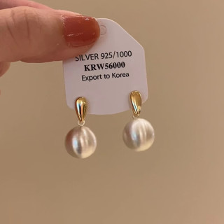 花饰庄园 小众独特气质磨砂拉丝金属球耳钉耳环轻奢感 拉丝金属球耳钉