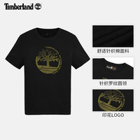 添柏岚（Timberland）男款短袖T恤春夏户外休闲透气|A6BCM A6BCM001/黑色 S