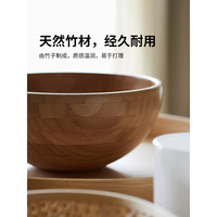 IKEA宜家BLANDAMATT布朗达竹碗木碗家用餐具防摔小菜碗现代简约 竹上菜用碗12厘米