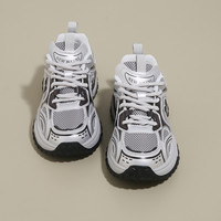 新百伦老爹鞋女春秋夏厚底休闲鞋大码男鞋轻便跑步运动鞋女nb 819机械灰女 36