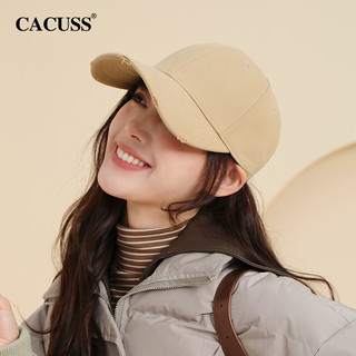 CACUSS棒球帽子女士秋季时尚纯棉破洞休闲百搭鸭舌帽潮男户外