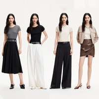 【所有女生的衣橱】 Vero Moda假两件T恤/胸针装饰T恤 胸针款-深银灰色加花色 S