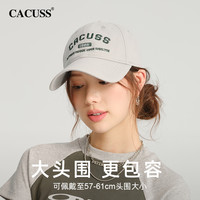 CACUSS帽子女明星春夏棒球帽户外遮阳防晒帽大头围鸭舌帽男宽帽檐
