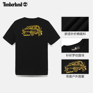 添柏岚（Timberland）男款短袖T恤夏户外休闲透气印花|A6B6Z A6B6Z001/黑色 2XL