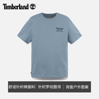 添柏岚（Timberland）男款短袖T恤夏户外休闲透气印花|A6B6Z A6B6Z758/城堡色 XL