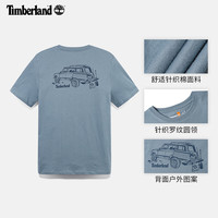 添柏岚（Timberland）男款短袖T恤夏户外休闲透气印花|A6B6Z A6B6Z758/城堡色 S