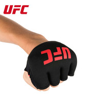 UFCPRO 凝胶指关节手套 拳击手套绑手带 红黑 L/XL