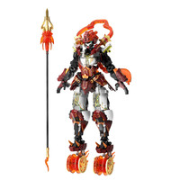 iBLOCK 封神战甲录系列 ib1061 哪吒 赤焰莲心机甲