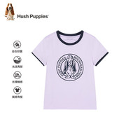 暇步士（Hush Puppies）童装儿童男女大童夏季时尚质感糖果缤纷假日风儿童短袖 冰晶蓝A 120