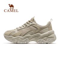 CAMEL骆驼星陨运动鞋女2025秋冬女鞋网面透气休闲增高厚底老爹鞋女