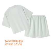 香蜜闺秀春秋睡衣短袖女士家居服可外穿女士睡衣套装 灰绿 XL