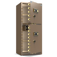 虎牌保险柜办公家用隐形全钢防盗柜大型单双门密码指纹WIFI远程财务自用小型保险箱衣柜可入墙厚重夹万 150cm双门-(黑咖可选,默认发黑色) 指纹款【钥匙/密码/指纹】