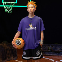 维动龙珠Z联名款短袖投篮服T恤男美式篮球速干训练运动跑步上衣V XL