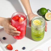 吸管杯夏季大容量女生水杯带吸管咖啡随行塑料杯子