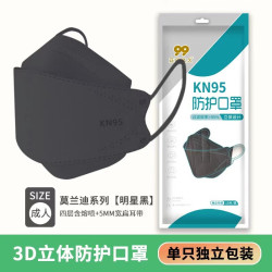 正欣久久 KN95夏季薄款透气防飞沫口罩新3D立体美颜4层