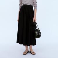 【明星同款】小熊女装2024年工装风A字长款半身裙裙装