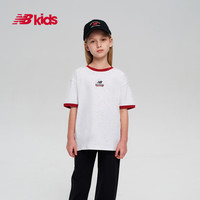  BALANCE4-14岁男女儿童夏季款创意圆领短袖T恤 浅灰色 120 身型120cm